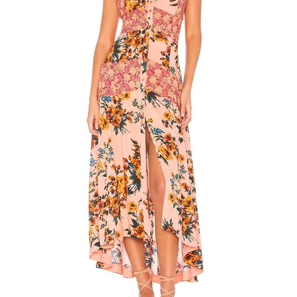 FREE PEOPLE Lover Boy Maxi Dress in Red Combo - Picture 3 of 6